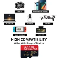 Class 10 U3 V30 Waterproof Memory SD Cards with USB Adapter 128GB 512GB High Speed Micro TF/SD Card for Phone Laptop Camera 2