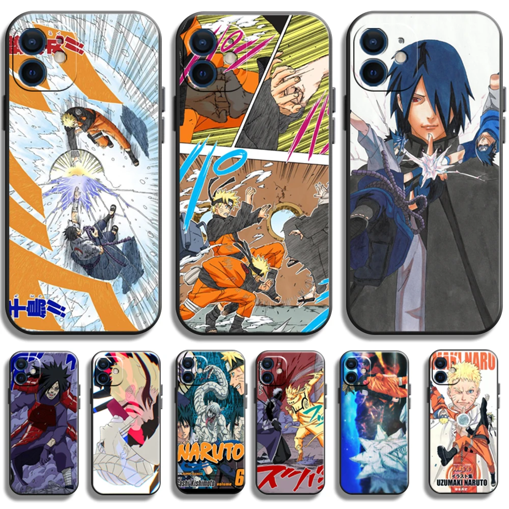 mobile phone pouch NARUTO Sasuke Phone Cases For iPhone 13 12Pro  MAX 6 6S 7 8 Plus XS 12 13 Mini X XR SE 2020 New Silicone Back Cover Fanda best iphone wallet case