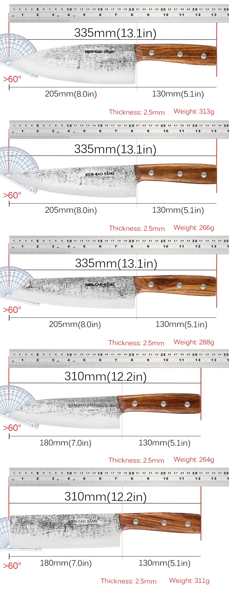 Japanese Santoku Salmon Knives 1-5pc apanese Knives Set Forged Fish Fillet Sushi Slicing Kitchen Cutting Cleaver kitchen knife