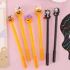 6 Pieces Stationery Cute Cartoon Halloween Pumpkin Cushaw Gel Pen Creative 3