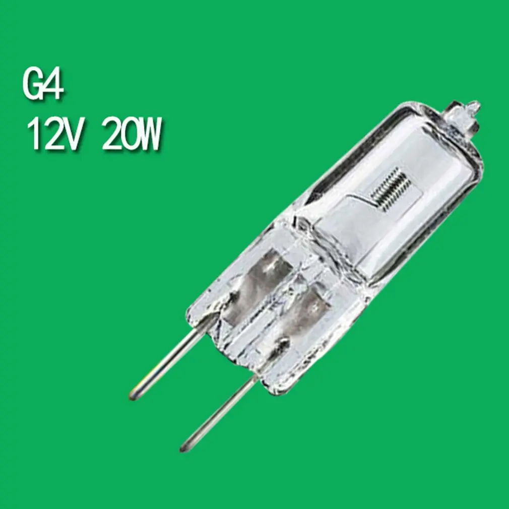 

Hot 10Pcs G4 12V 20W Explosion-Proof Halogen Bulb G4 Halogen Bulb Clear 12V 20W Table Lamp Wall Lamp Crystal Bulb Fast Delivery