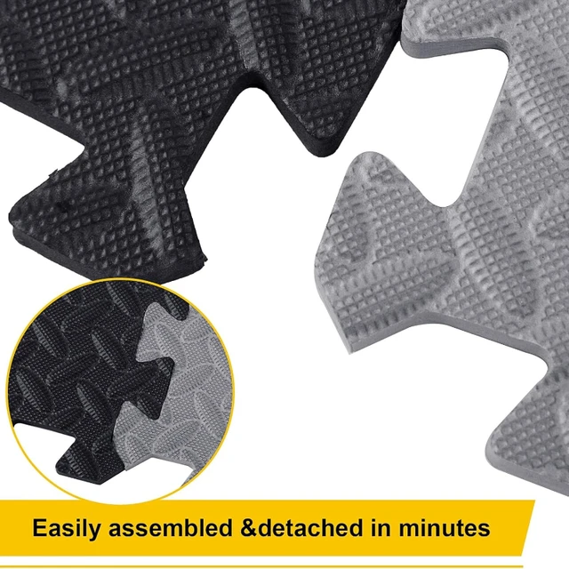 Interlocking EVA Foam Floor Mats Waterproof Non-Slip Tiles for GymGarage Kids Room Home Workout Sports Mat Puzzle Mat 4