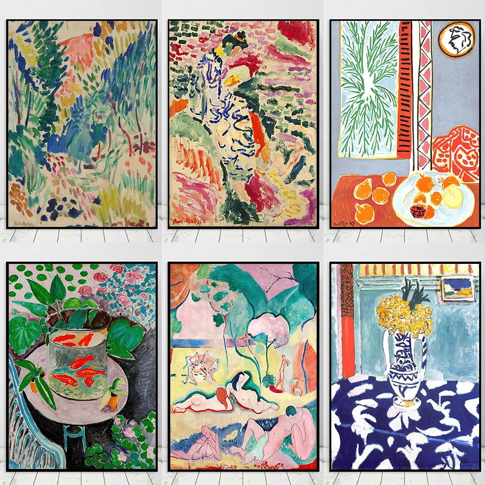 Mattis Retro Poster E Printmaking Paesaggio Astratto Wall Art Canvas Painting Modern Living Room Homedecoration Wall Painting