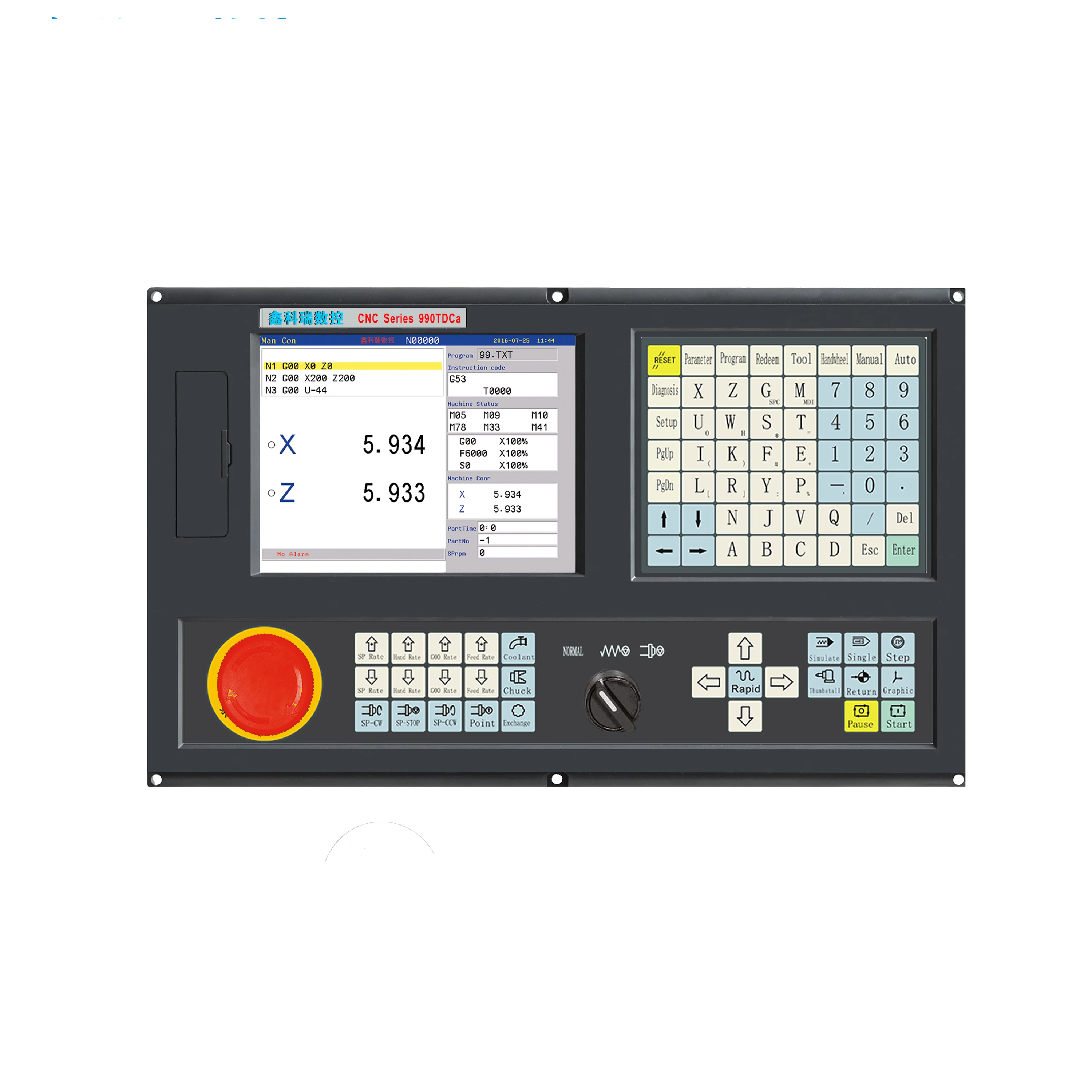 

YyhcNEWKer NEW990TDCa-2 Axis CNC Controller for Lathe and Tapping machine