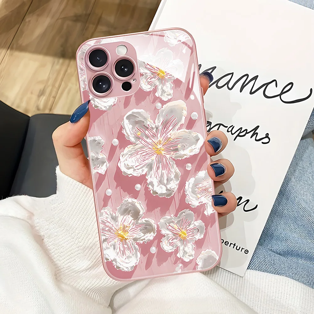 For Samsung A56 5G Tempered Glass Phone Case Samsung A55 A 56 5G A54 A53 A52 A52S A51 A17 A16 A15 A36 A34 A26 A25 A24 Case Cover
