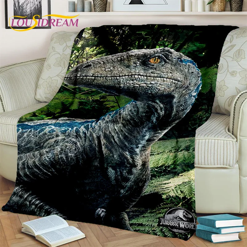 Jurassic Park Dinosaur 3D Cartoon Blanket,Flannel Throw Blanket