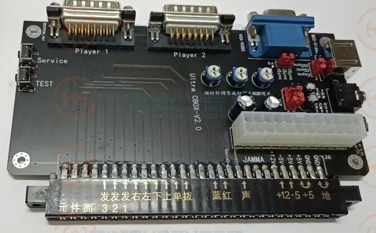 

Supergun конвертер Jamma CBOX 15P SNK NEOGEO MVS Jamma коннектор материнской платы с поддержкой выхода RGBS для ретро аркадных игр материнская плата