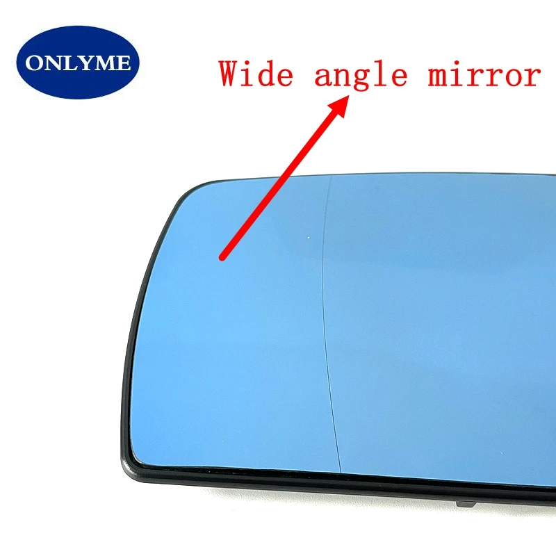 MERCEDES BENZ C-CLASS W202 (1993-2000) E W210 (95-99) S W140 (91-98) 용 자동차 가열 볼록/광각 파란색 미러 유리