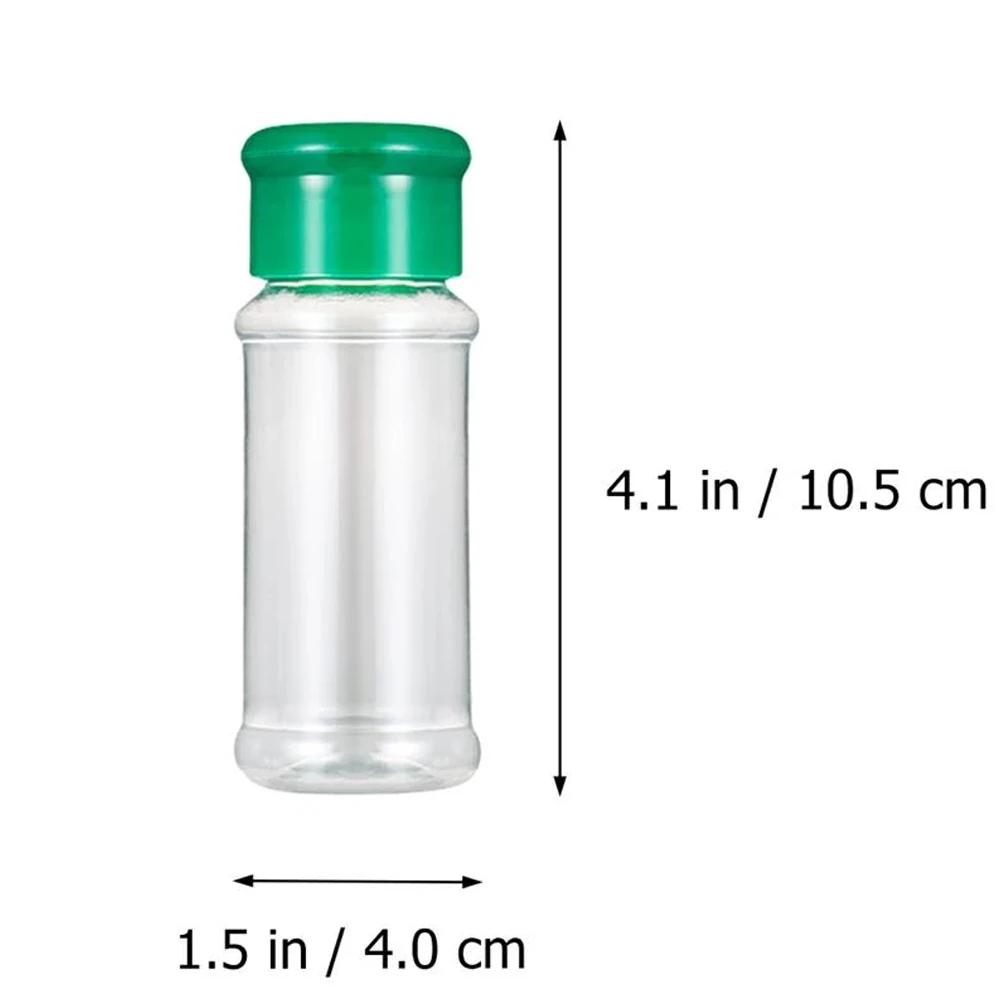 5pcs Plastic Spice Salt Pepper Shakers Seasoning Jar Portable Camping BBQ Condiment Vinegar Bottle Kitchen Cruet 100 ml seasoning jar salt shaker spices bottle salt pepper shakers