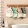 Cute Cat Hand Towel Quick Drying Kitchen Towel Cleaning Rag Coral Velvet Cartoon Absorbent Hanging Towel Bathroom Accessories 수건 3