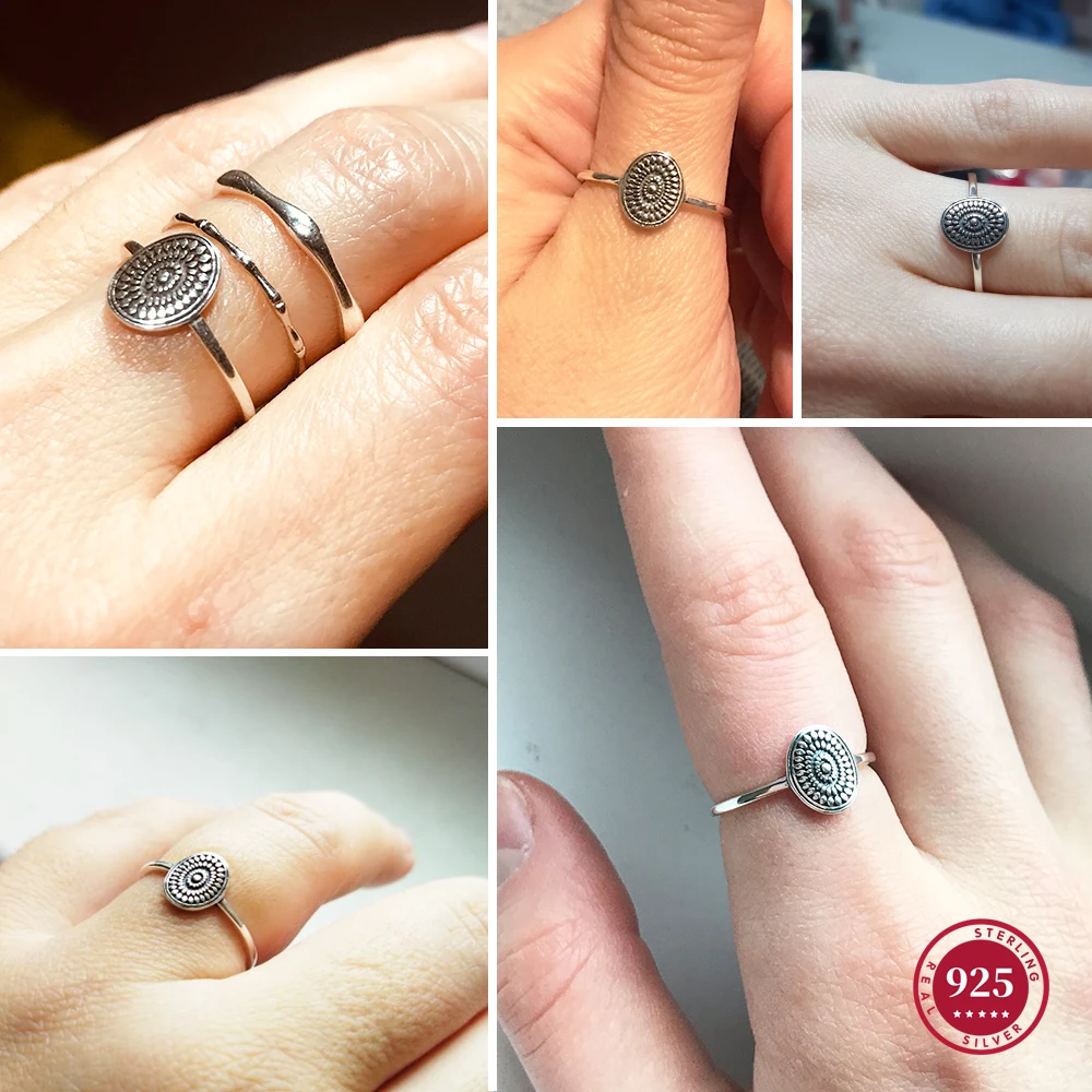 KAMERAON 레트로 보헤미안 오리지널  손가락 반지 여성 여성 친구 커플 약혼 파티 쥬얼리 선물