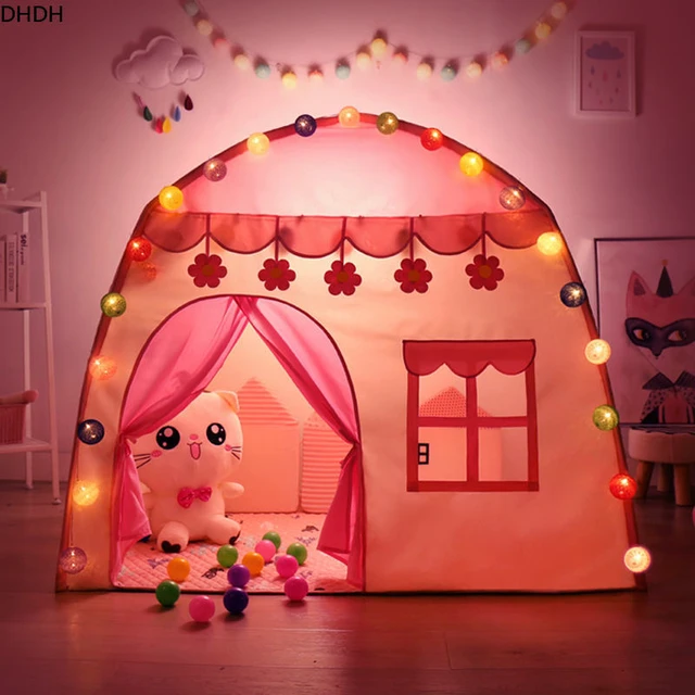 Tente Pliante pour Enfants, Jeux d'Niket d'Extérieur, Jardin, Château de  Princesse Tipi, Jouets Cubby