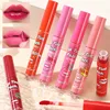 Peel Off Rose Red Lip gloss Lip Outline Contour Tattoo Lip Stain Waterproof Transfer Resistant Tear Off Peel Off Lipstick Makeup