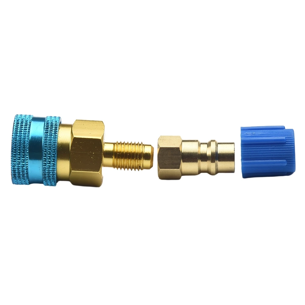 

High Quality Brand New Quick Coupler Connector Adapters High/Low Brass Durable Easy Installation Replacement 2pcs