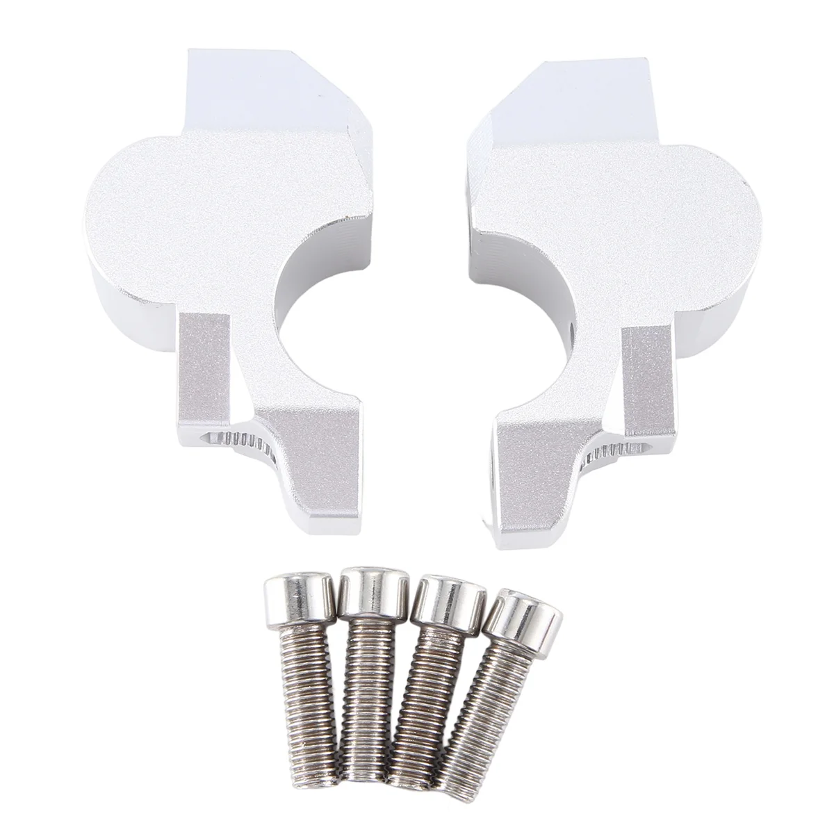 Morsetto Riser Manubrio Moto Estendere Manubrio Rialzabile Sposta Indietro Per Honda Adv 150 160 350 Adv150 Adv160 (Argento)