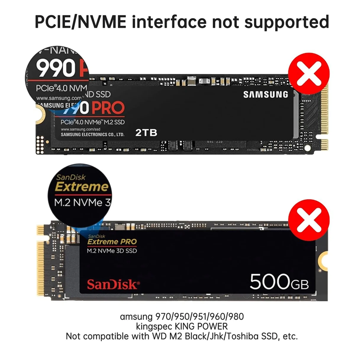 M.2 SATA (NGFF) to SATA 3.0 어댑터 카드, 듀얼 NGFF B 키, B & M 키, M.2 NGFF SDD to 2.5 인치 SATA III 컨버터 어댑터