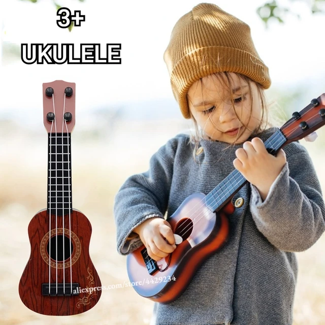 3+ Classical Ukulele Mini Guitar 4 Strings Musical Instruments Children Early Educational Toy Baby Shower Gift for Kids Boy Girl 1