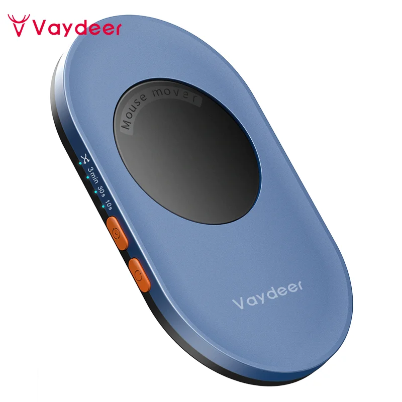 Jiggler Indetectável Mouse Vaydeer com Adaptador de Energia e Interruptor on Off Mouse Mover Simulator Simula Movimento do Mouse Driver