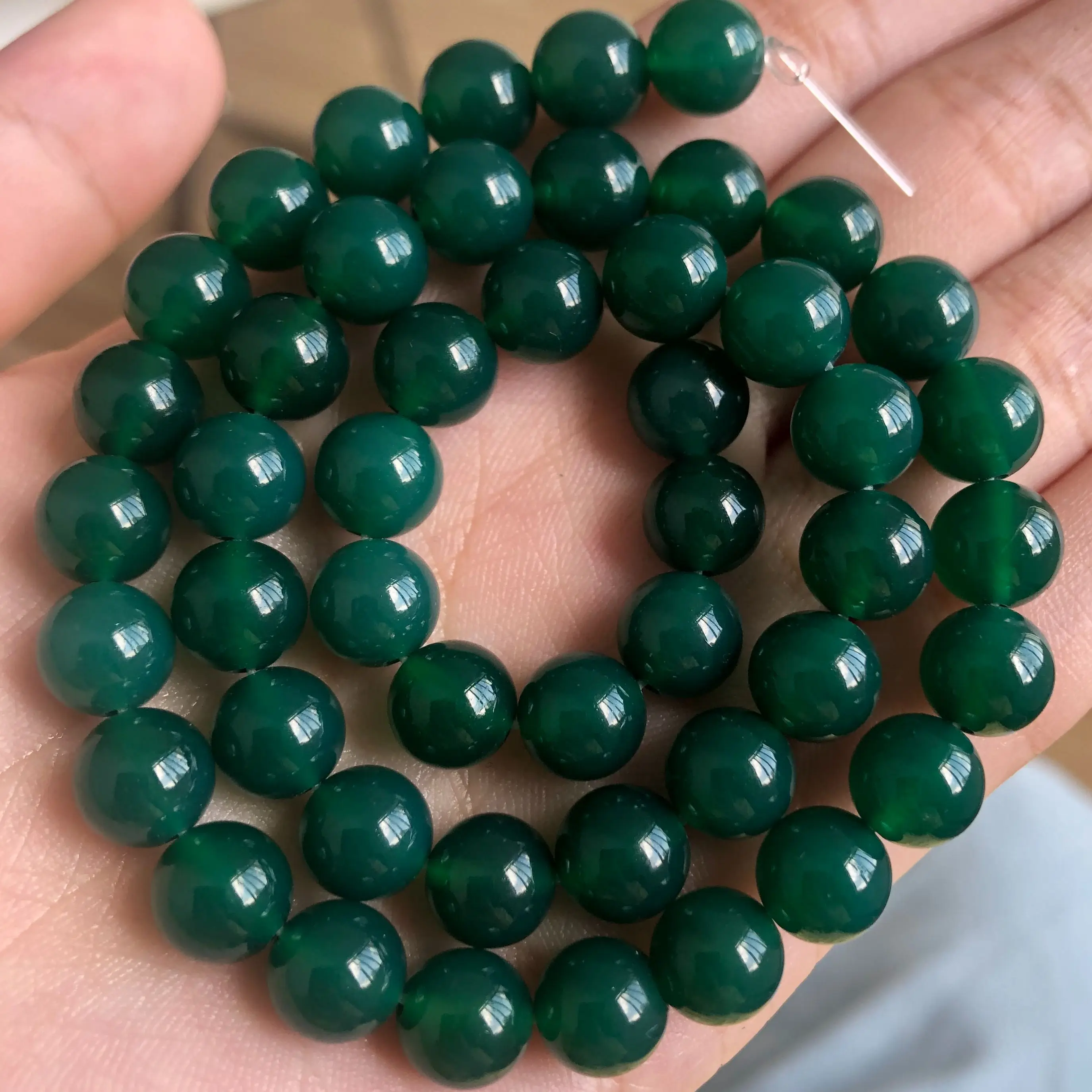 Natural Blue Malachite Stone Smooth Round Beads For Jewelry Making DIY  Bracelets Handmade Accessories Wholesale 4/6/8/10/12mm - AliExpress
