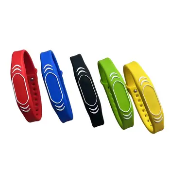 범용 RFID 접근 제어 카드, 손목 스트랩, 13.56Mhz IC 읽기 전용 조절 가능, 1K MF MFS50 근접 스마트 키포브, 1 개