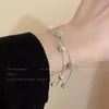 95206-9419a9.jpg Bracelet en alliage de zinc, bracelet fleur en zircon étincelant, bracelet fait main en alliage pour usage quotidien, accessoire de mode pour soirée