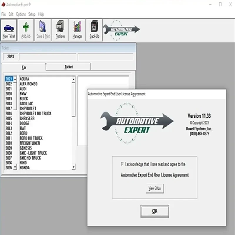 Software automotriz Expert v11.33 v9.61, el mejor software de gestión de la tienda, tiempo sin caducidad, parche, ayuda gratuita a instalar el Software automotriz, el más nuevo