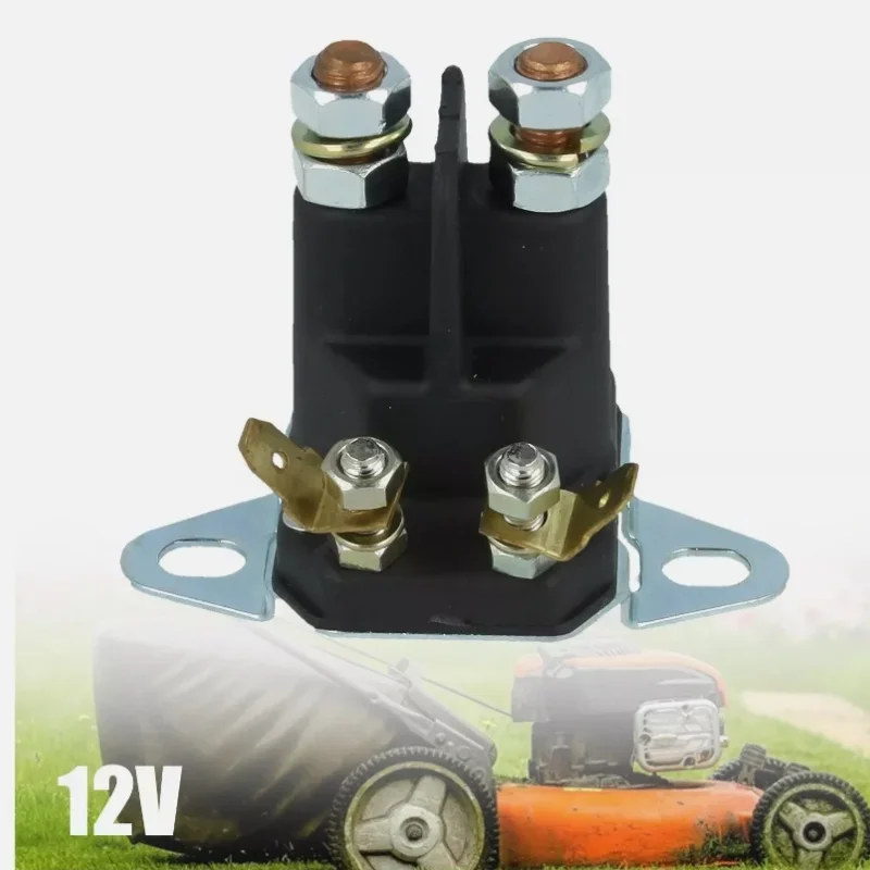 Engine Pull Starter Starter Motor Set 4-Pole 12V Starter Solenoid Relay For BRIGGS STRATTON ARIENS HUSQVARNA GRAVELY SNAPPER/KEES Motorboat Lawn Mower