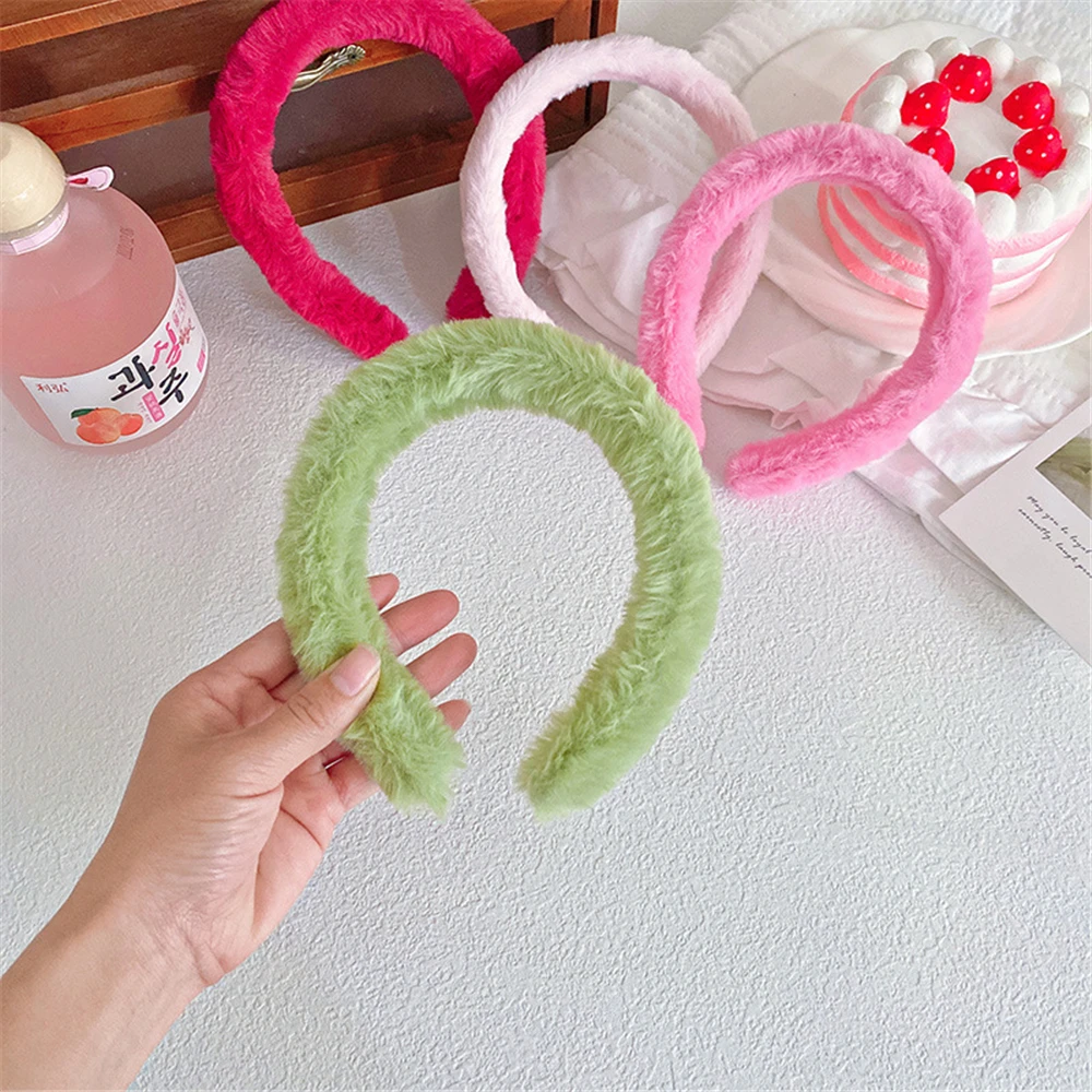 Hair Accessories Headband Korean Plush For Women Autumn Winter