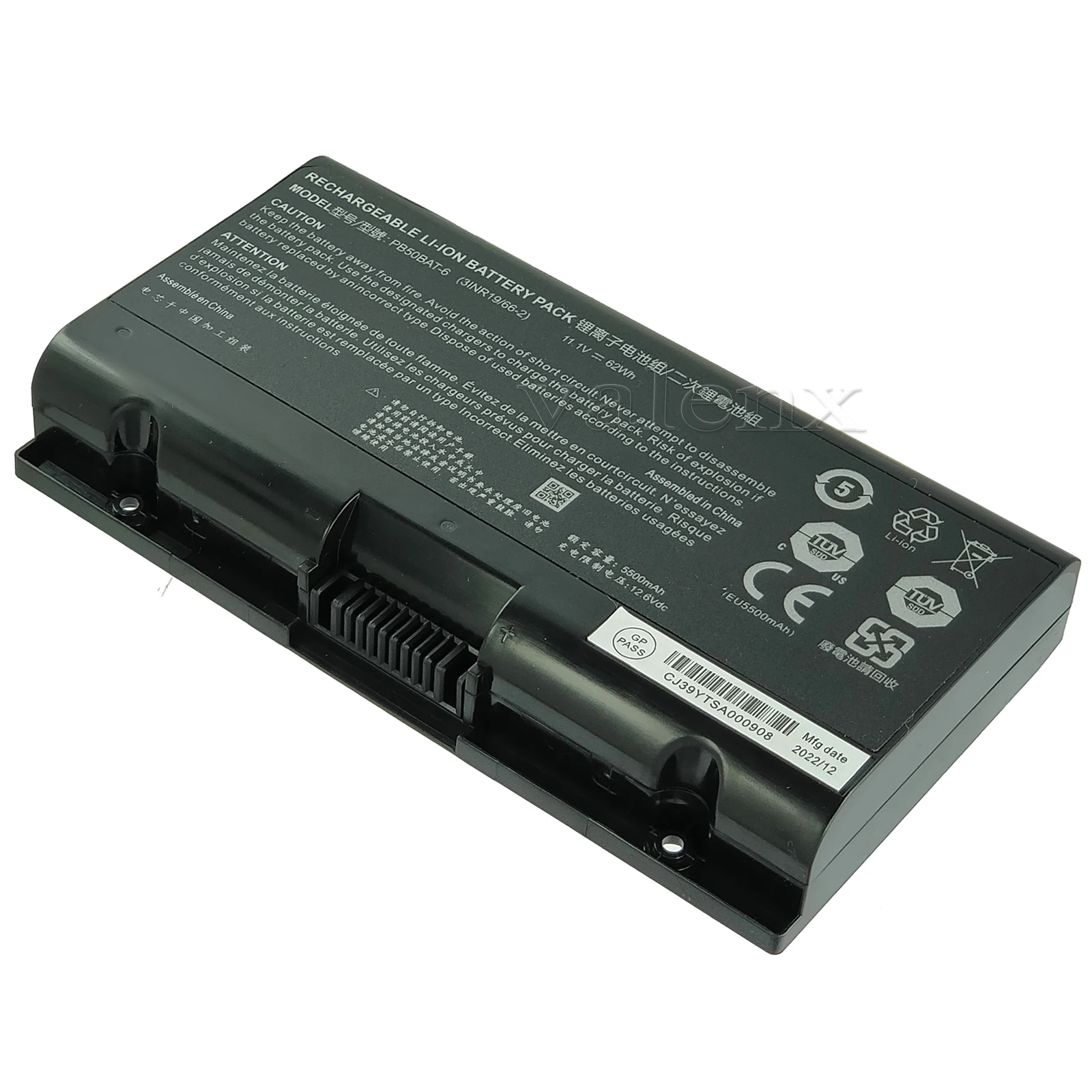 Bateria do Portátil para Sager Np8371 Np8356 Np8454 Np8377 para Schenker Xmg Pro 15 17e20 17-m19 Mcz Xmg Apex 15 Pb50bat6