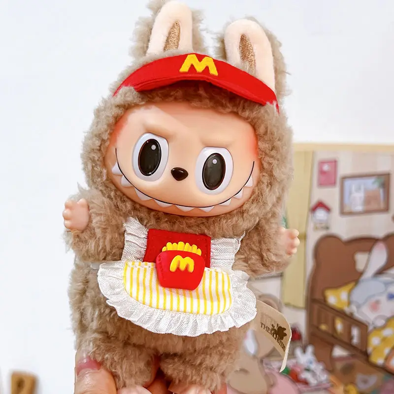 thumbnail image 1 of Ropa y accesorios para muñecas de peluche de 17 cm, minimuñecas de peluche, para muñecas de Kpop Exo Labubu de Corea, traje de mucama, regalo para niños, 1 of 4