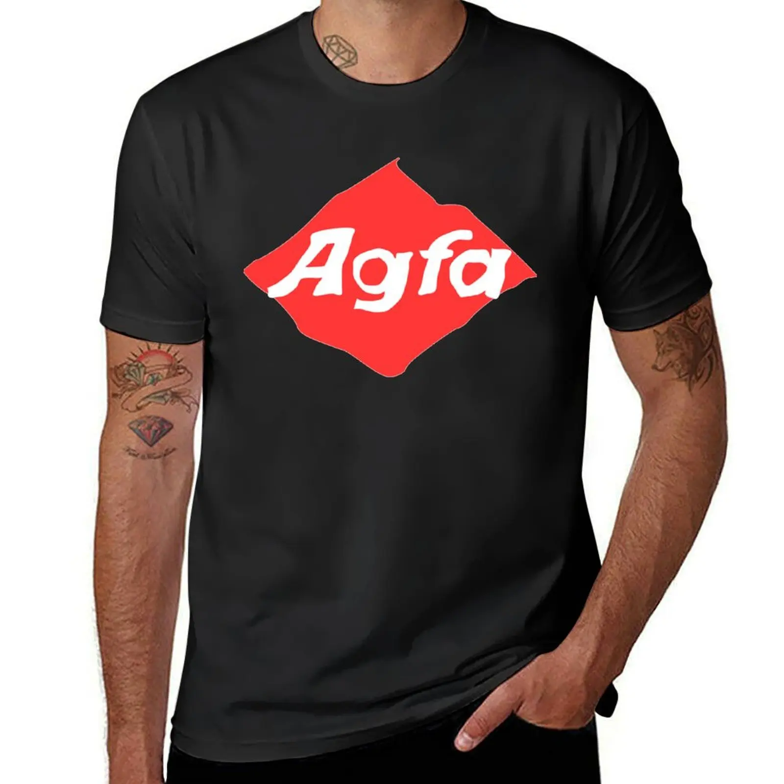 

Agfa T-Shirt Short sleeve tee korean fashion summer clothes men clothes