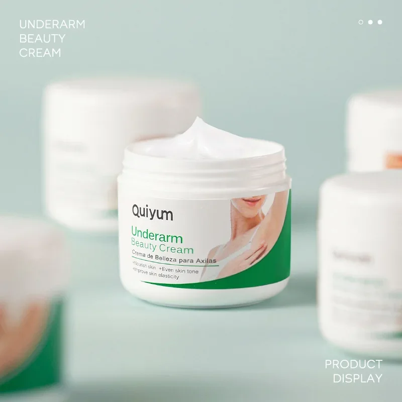 Quiyum Underarm Body Cream Armpit Legs Knee Elbow Cream Dull Remove Dark Spots Melanin Brighten Skin Care 30g 2