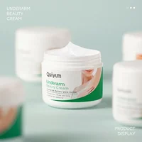 Quiyum Underarm Body Cream Armpit Legs Knee Elbow Cream Dull Remove Dark Spots Melanin Brighten Skin Care 30g 2