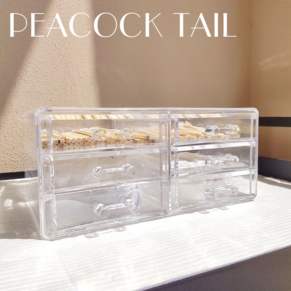Transparent Drawer organiser for Eyelash extension tool storage