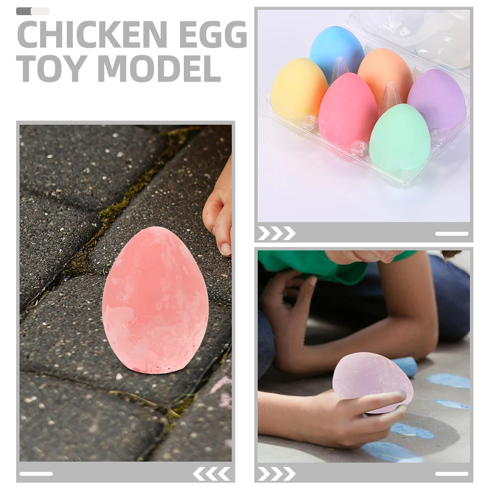 부활절 어린이 그림 초크 계란 모양, 세척 가능한 다채로운 초크, 용 12 개