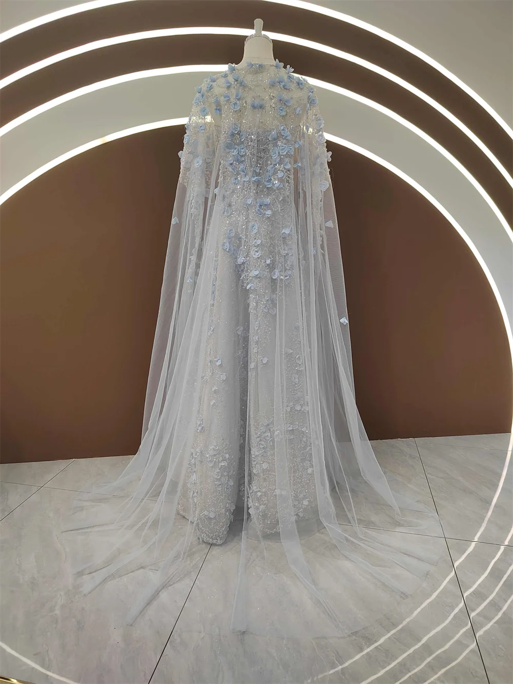 العرف مثير الحبيب أكمام مساء اللباس الثقيلة الديكو...