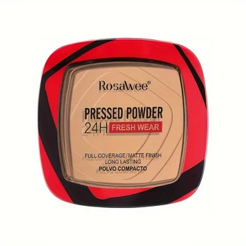 Fondotinta in polvere pressata a copertura totale con applicatore a soffio, fondotinta ad olio opaco 24 ore di tenuta Trucco viso a lunga durata 1