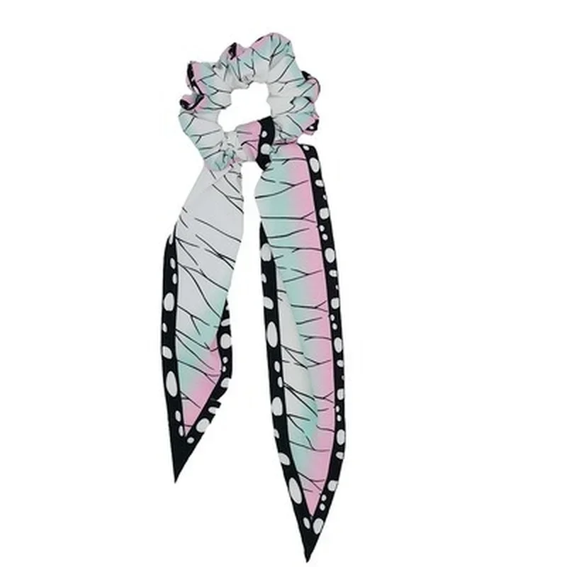 Hair Accessories Hair Scrunchies Anime Cosplay Props Anime Cosplay Costume Headwear Hair Ring Ribbon Nezuko Zenitsu Tanjirou Scrunchies Hair Accessories Girl Costume Props