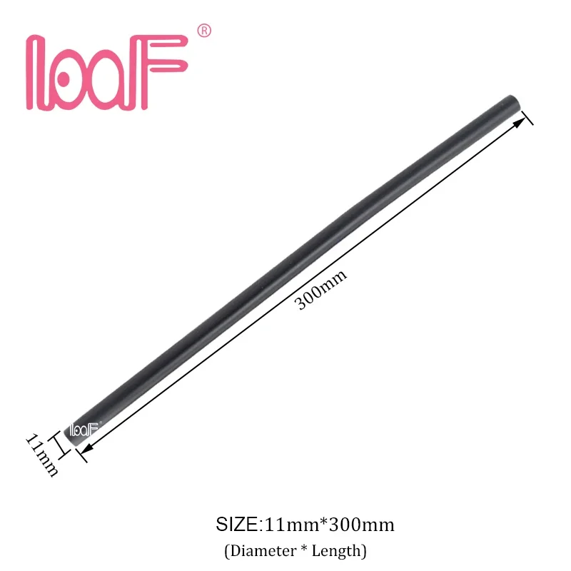 LOOF 20pcs 1.1*30cm Hot Melt Glue Sticks for Glue Gun Stick/Nail Tip Keratin Fusion Hair Extension Attaching Tools
