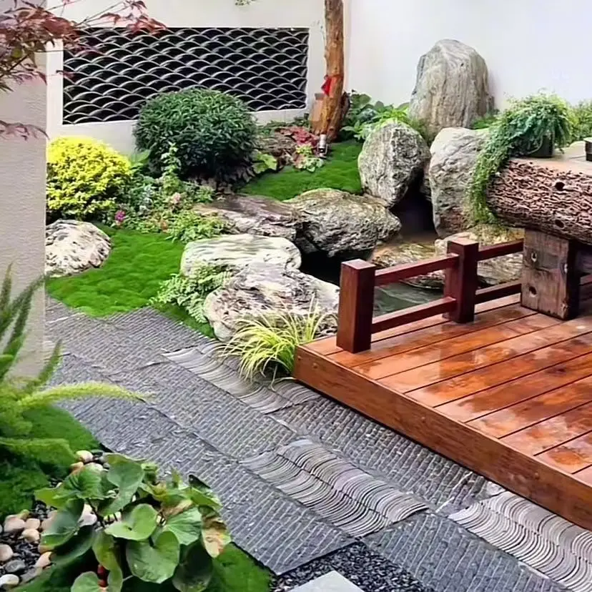 Wood Grain Long Strip Cement Embossed Floor Mold Size 60X30Cm Artistic Concrete Imitation Cultural Stone Wall Embossing Mold