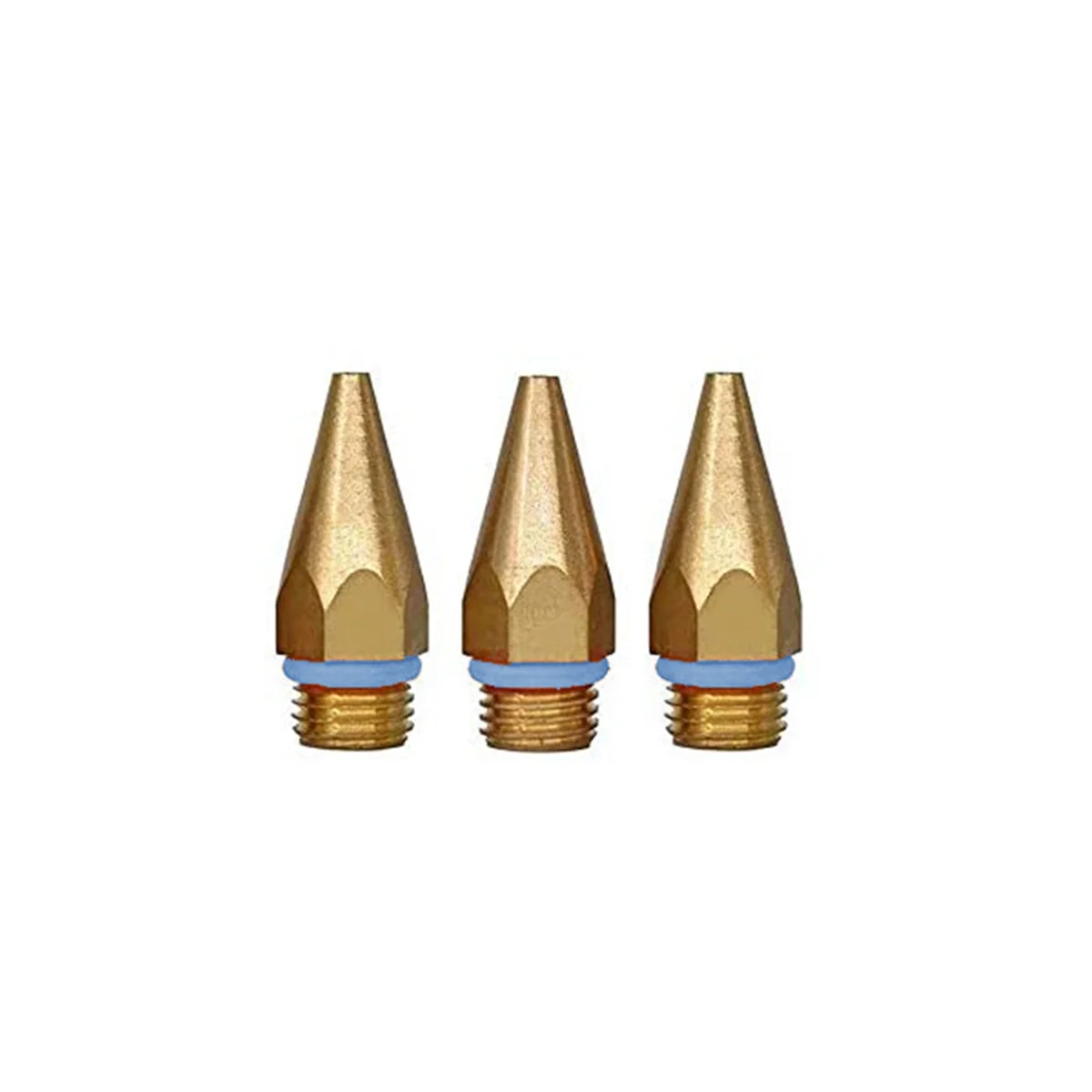 

3Pcs Hot Glue-Gun Tips 7/16Inches Thread Copper Nozzles for Hot Melting Glue-Gun Bore Size 0.05inch 0.06in 0.08inx1.26in