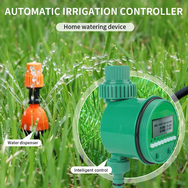 Sprinkler Controller Lcd Display Automatic Irrigation Controller Garden Watering Timer 2