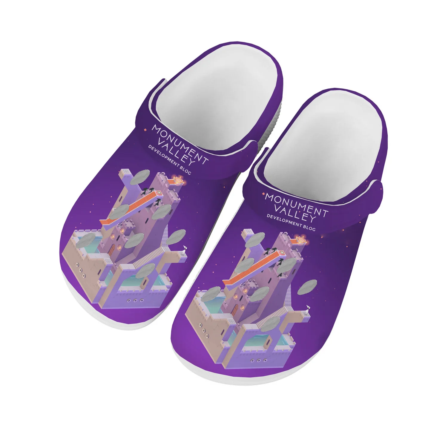 

Monument Valley Home Clogs Hot Cartoon Game Mens Womens Teenager Custom Built Water Shoes Garden Beach Hole Slippers Sandals