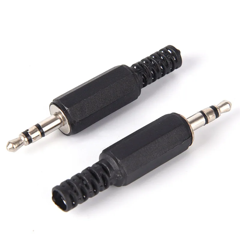 5개입 3.5mm 1/8인치 오디오 남성 플러그 잭 어댑터 스테레오 커넥터 헤드폰