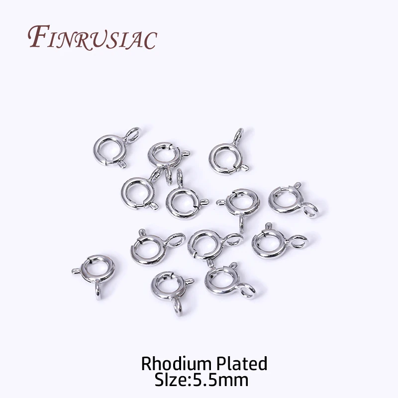 Rhodium Plated5.5MM
