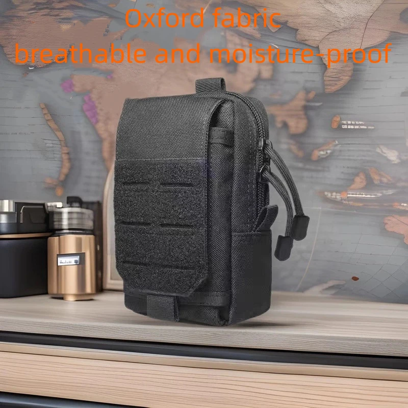 Tactical Flip-Top Laser-Cut Phone Bag - Durable Outdoor Waist Pack