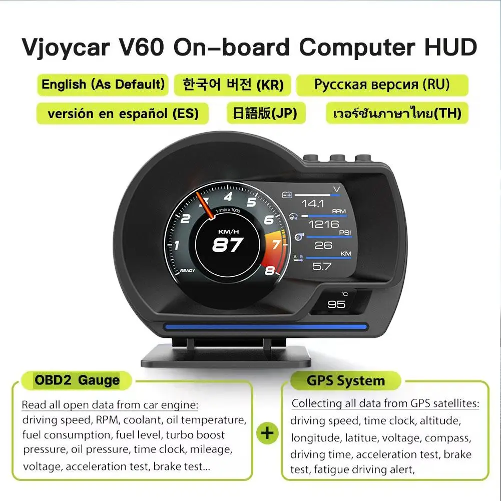 ڵ  ÷ HUD,   ⸧ µ ͺ RPM ,   Ÿ,  溸, ڵ 跮, ֽ A501 OBD2