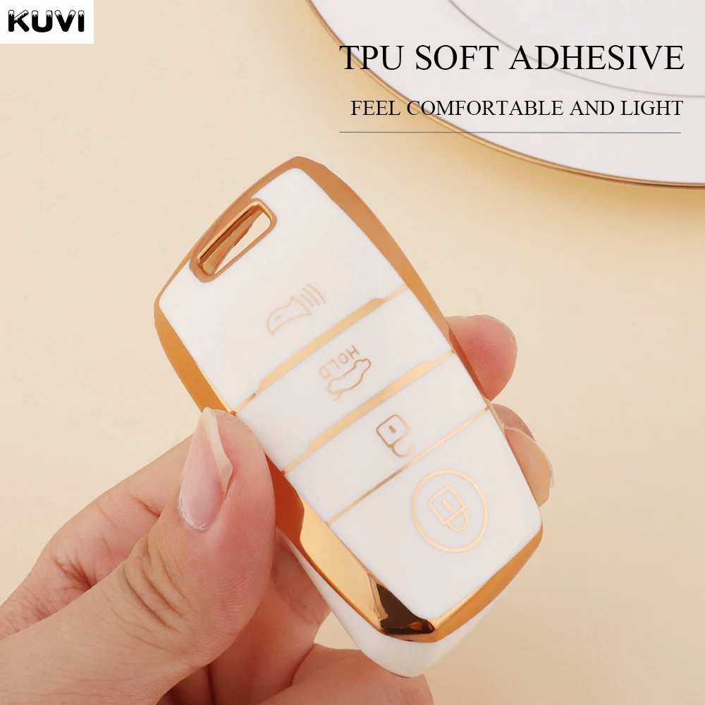 TPU Auto Fernbedienung Schlüssel Fall Abdeckung Shell Fob Für KIA Sportage Cerato Optima K2 K3 K4 K5 RIO Picanto Soul Sorento sedona 3 4 Tasten – Detail 6