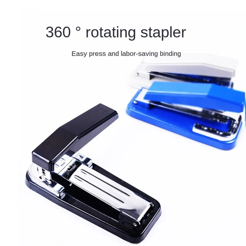 Powerful, Rotatable, Labor-saving Stapler Student Office Can Book Middle Seam Long Arm Holding Medium Stapler Stationery 0414