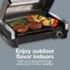 Beach Electric Indoor Searing Grill with Viewing Window & Adjustable Temperature Control to 450F, 118 sq. in. Surface S 2